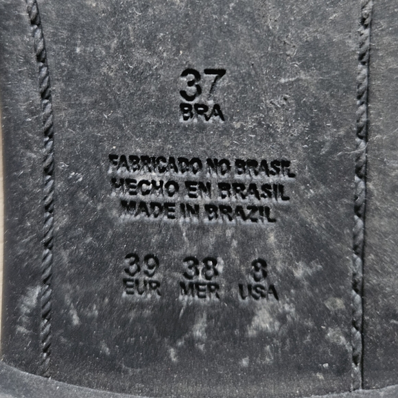 CL by Laundry Artist Leather slip on sandal ⚫️ Sz 8 | 39 - Picture 6 of 8